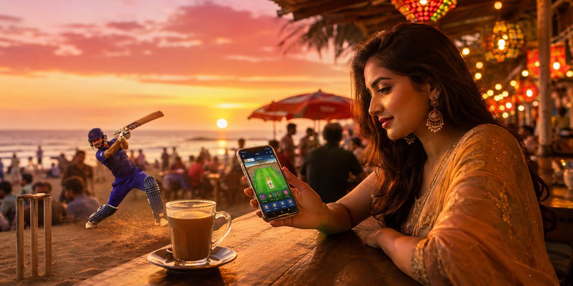 কক্সবাজার সমুদ্র সৈকতে ক্রিকেট বেটিং উপভোগ করছেন একজন ব্যবহারকারী