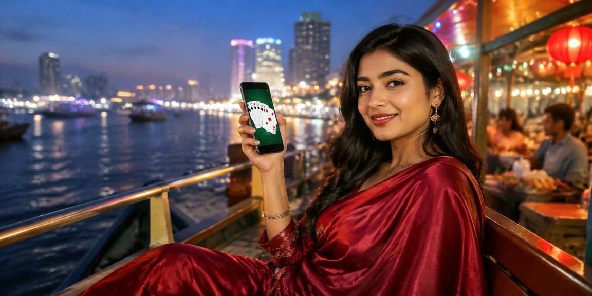 গাজীপুরে রাতের বাজারে মোবাইলে রামি গেম খেলছেন একজন তরুণ